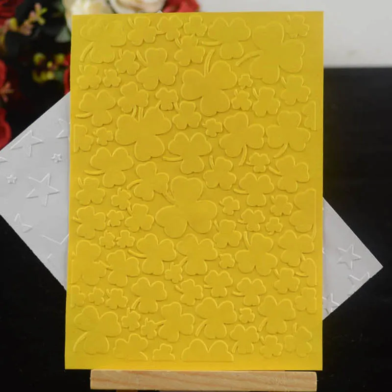 

Clover embossing folder background for DIY Scrapbooking Decorative Embossing card making