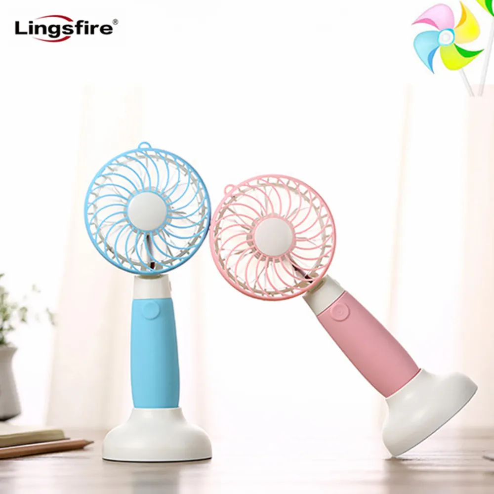 

Handheld Fan Mini Table Fan with Removable Base USB Rechargeable Personal Cooling Desk Fan for Home Office Travel Ventilator