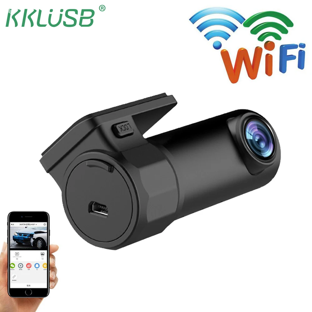 WiFi DVR 130 градусов Беспроводная Автомобильная видеорегистратор 1080P Full HD ночная