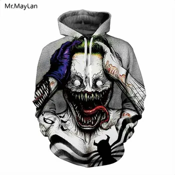 

Horror Print Big Mouth Tongue Joker Hoodies Men/Women 3D Print Tracksuit Male Clothing Jacket Sportswear Boy Hat Sweatshirts 5XL