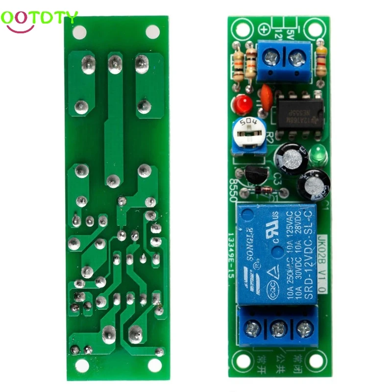 Таймер JK02B 0-60 секунд DC Регулируемая задержка 12 В Входное реле Модуль 828 акция