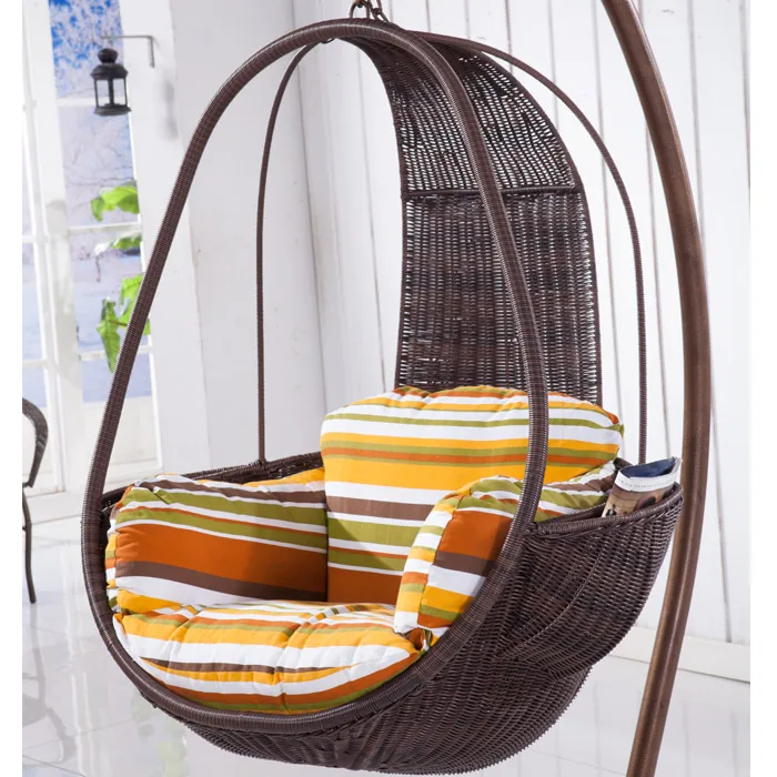 Blanco mimbre oscilación silla de cestas colgantes interior exterior mecedora balcón ocio muebles de mimbre hotel|chair pad|rattan egg chairrattan chair -