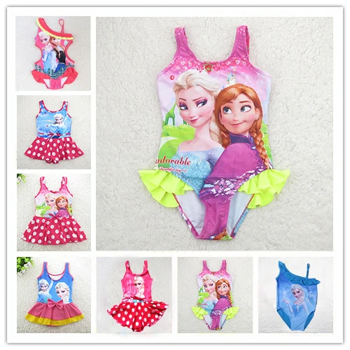 2015 New Style Girls Children Swimwear Kids Swimsuit Hot Sales One Piece Bathing Suit Beach SW070 Free Shipping |