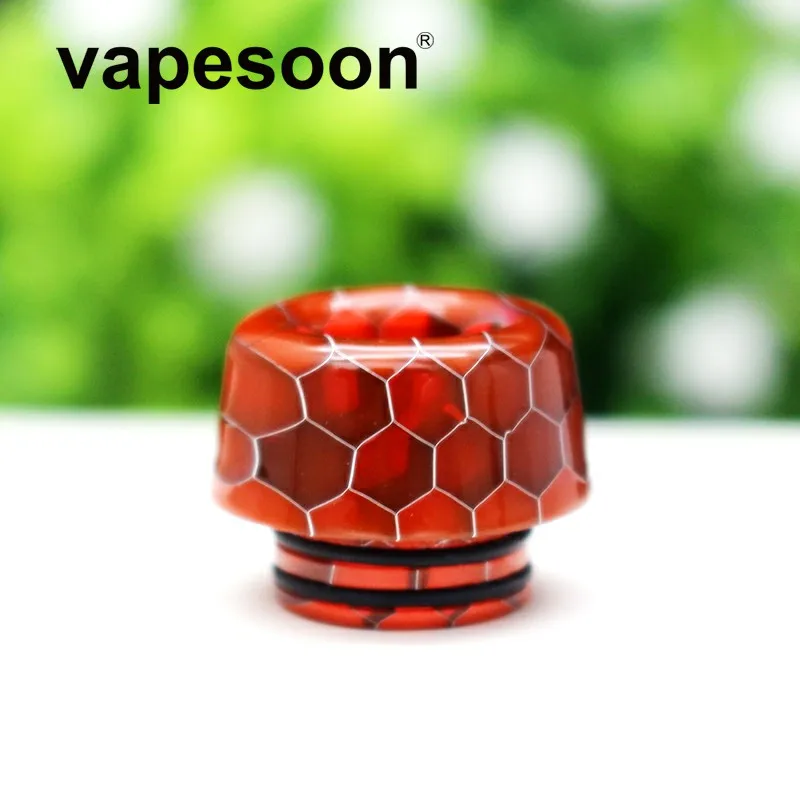 

Cobra Snake Skin Mushroom Shape Resin 810 Drip Tip for e-Cigarette 810 Atomizer Vape Vaporizer Fit TFV12 Prince Tank etc