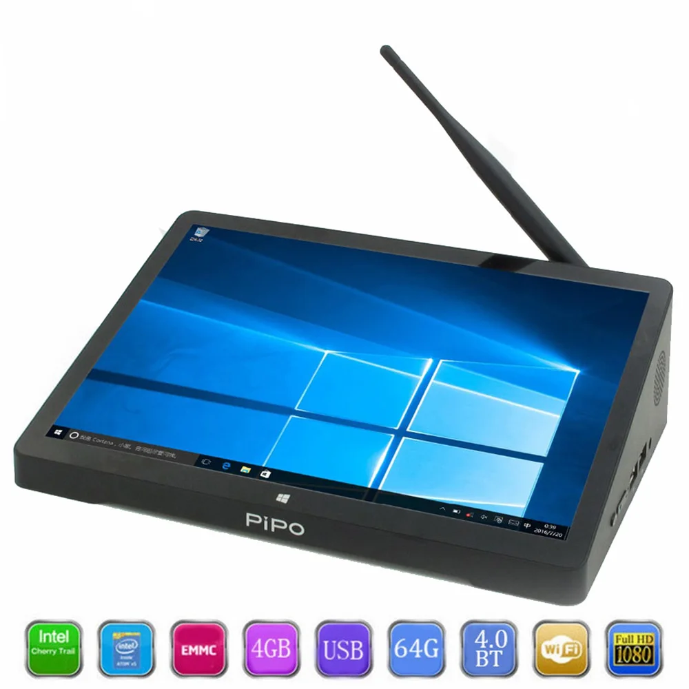 

PiPo X10 Pro Mini PC Dual OS Android Windows 10 TV Box Intel Z8350 Quad Core 4G RAM 64G ROM IPS PC 10000mAh Set Top Box