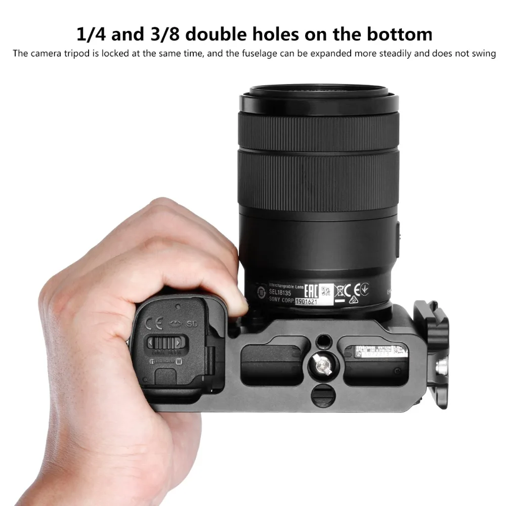 UURIG R006 для SONY A6400 6300 A6100 Vlog БЫСТРОРАЗЪЕМНАЯ L пластина Veritical держатель кронштейна