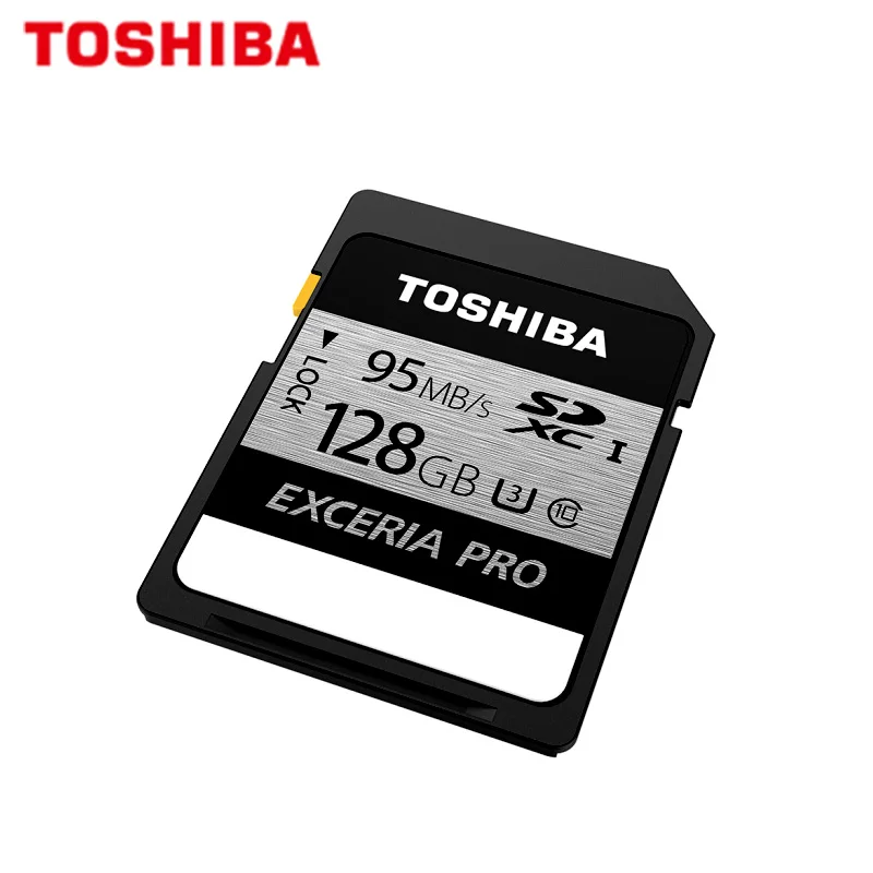 TOSHIBA SD карты EXCERIA PRO SDXC 128 Гб 64 ГБ SDHC 32 Гб Class10 UHS-I U3 карты памяти 95 МБ/с. N401 флеш-карта для видеокамеры