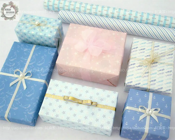 10 шт./лот, небольшой свежий цвет, упаковочная бумага, подарок на Рождество, свадьбу, букет цветов, упаковочная бумага