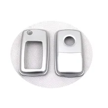 Жесткий Пластик без ключа дистанционного защиты Чехол(глянец серебро) для Фольксваген MK4/MK5