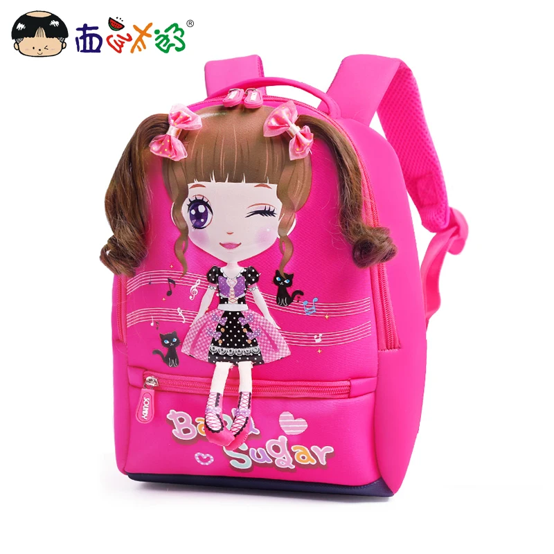 MELONBOY школьные сумки маленькие девочки рюкзак милый мультфильм Изображение очень светильник вес для детей 3-6 лет
