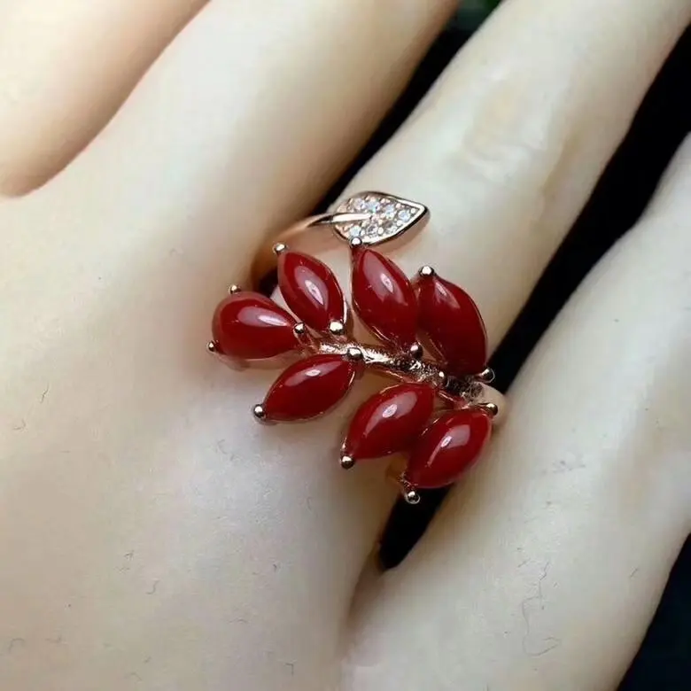 Shilovem 925 серебро натуральный красный коралл Пуссеты fine Jewelry женские модные открытые вечерние подарок lpj030601agsh