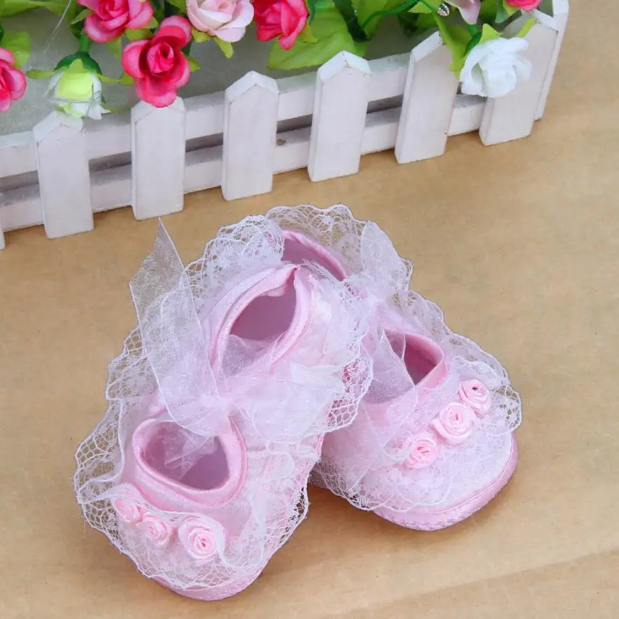 Детская кружевная обувь для малышей, однотонная Обувь На Шнуровке Для Девочек, летняя парусиновая обувь для новорожденных, обувь для