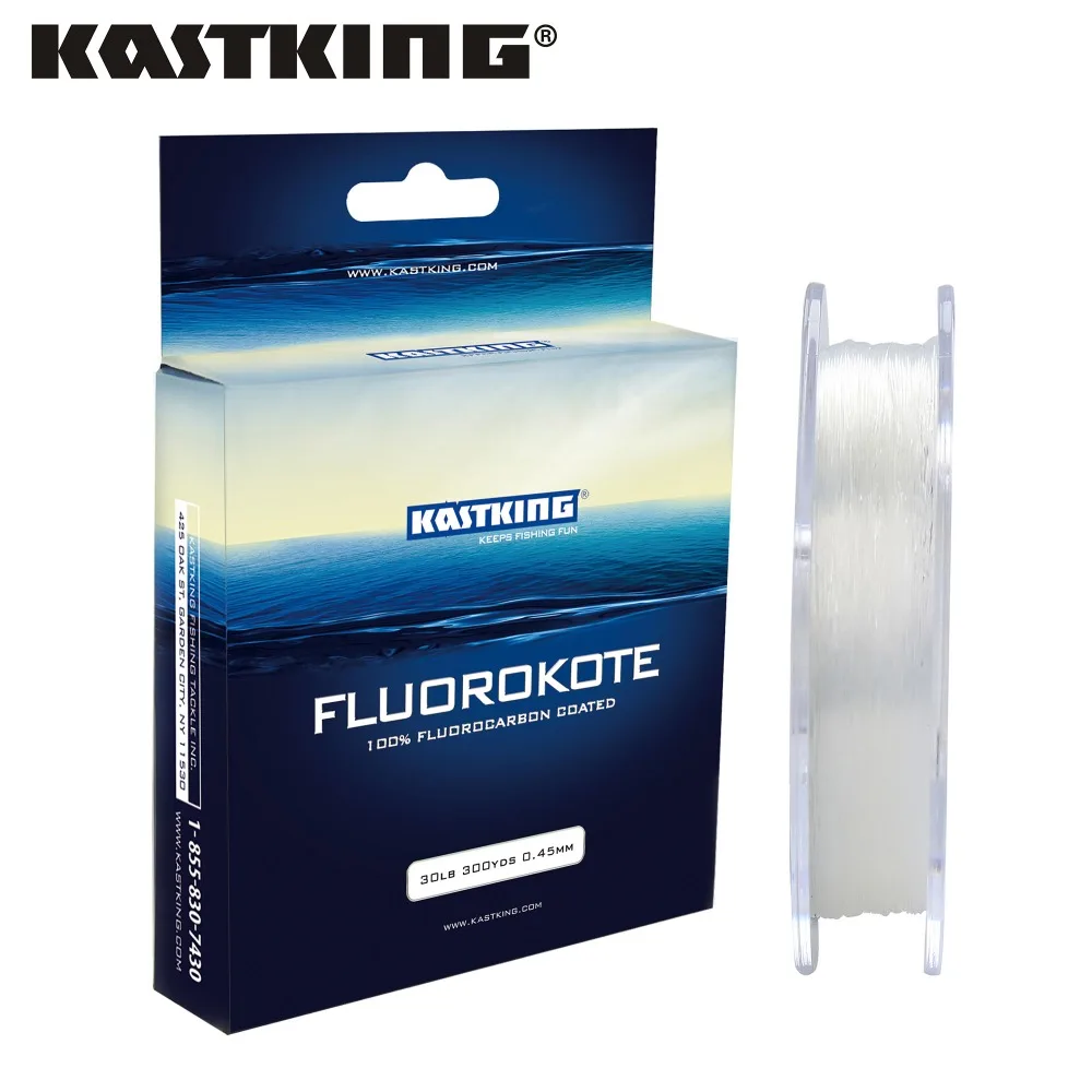 

KastKing 274m/300Yds Fluorokote Fishing Line Coated with Fluorocarbon for Carp Fishing 0.18-0.48mm 4-30LB Monofilament Wire