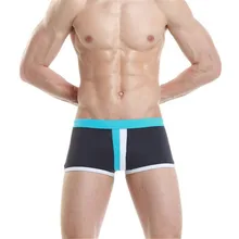 Мужские трусы боксеры, низкая талия сексуальные мужские пляжные бикини боксеры шорты, мужские пляжные шорты