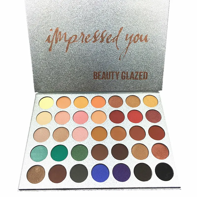 

Beauty Glazed Pro 35 Colors Highly Pigment Waterproof Eyeshadow Palette Makeup Shimmer Matte Smoky Make Up Eye Shadow Pallete