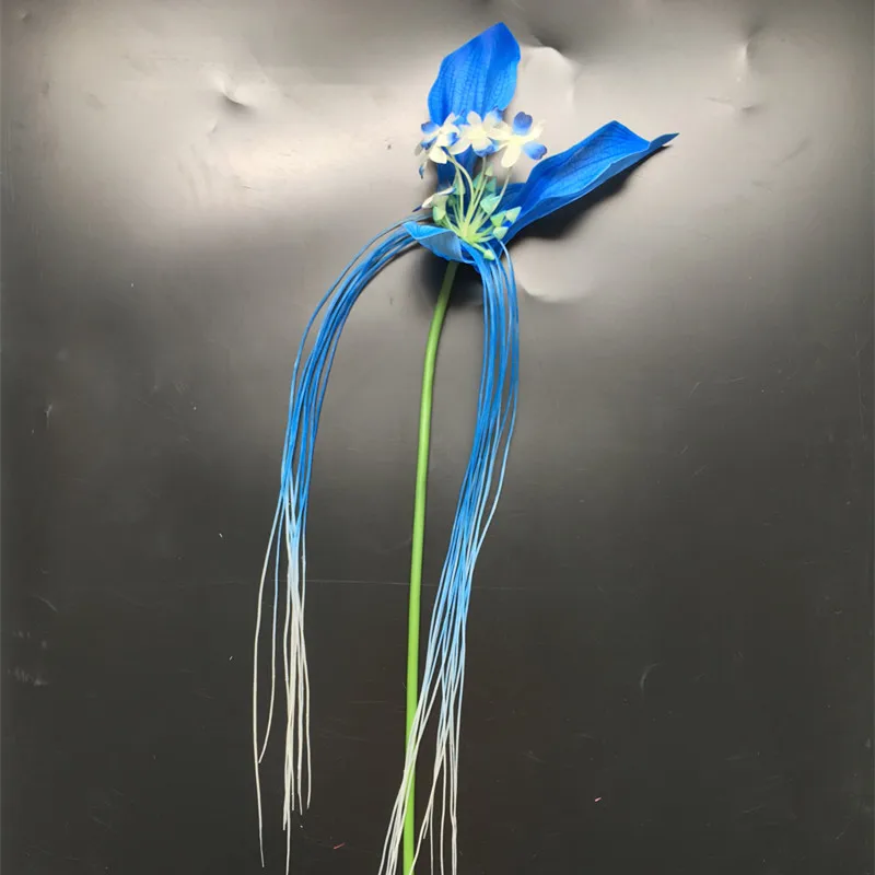 Индиго-оптовая продажа 100 шт. летучая мышь Цветок Орхидея элегантный свадебный синий цветок в средиземноморском стиле цветочный праздник