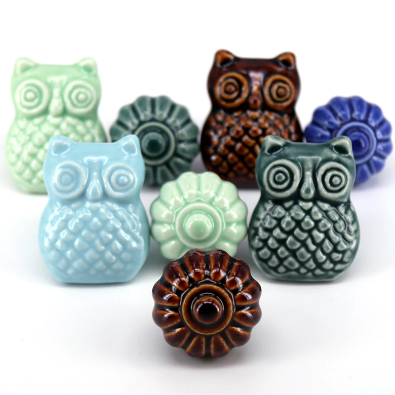 6 шт. керамические круглые мебельные ручки в виде тыквы|drawer pulls|knob kidsfurniture knobs |