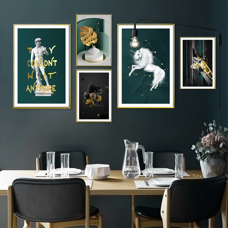 

Italy Renaissance Sculpture David Nordic Modern Canvas Painting Vintage Kraft Poster Coated Wall Sticker Home Decor Home Gift