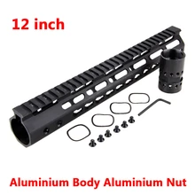 12 ''бесплатно поплавок Keymod ствольная накладка Пикатинни рельс для тактическая, для охоты, для ружья прицела Forend баррель крепление и гайка кронштейн