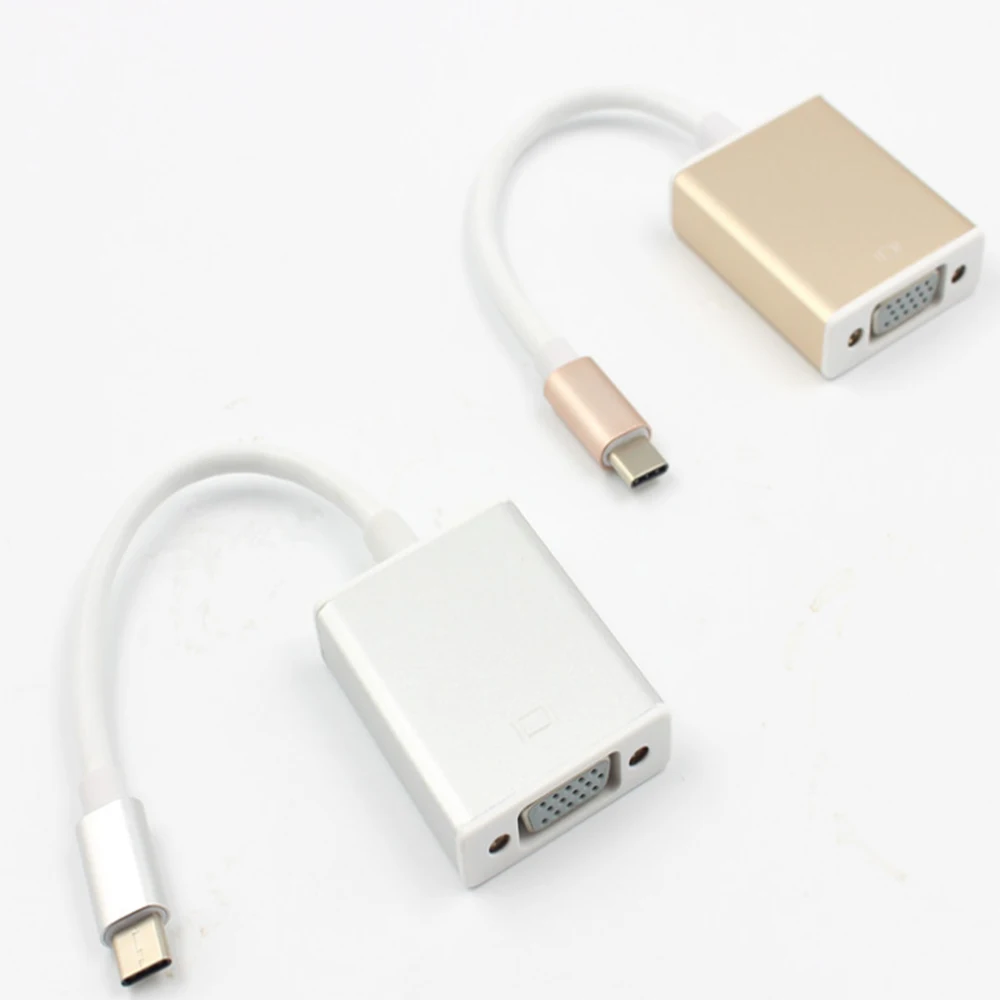 Адаптер USB 3 1 с портом Type C на VGA Кабель адаптер для Macbook 12 дюймов Chromebook Pixel Lumia 950XL Galaxy