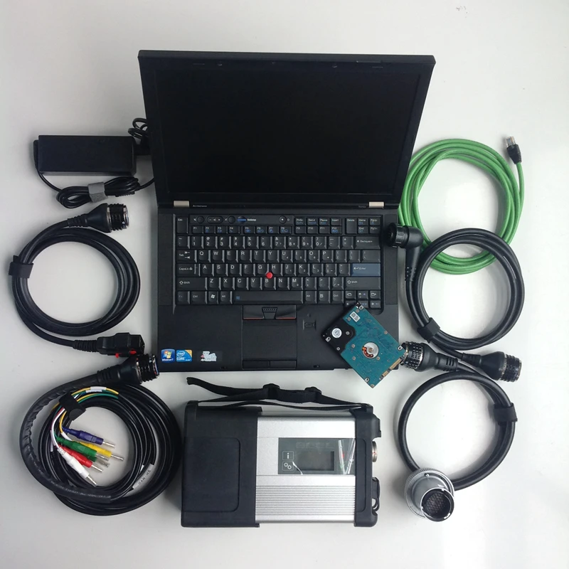 Super MB Star C5 SD C5+ 500GB hdd программное обеспечение,12+ T410 I5/I7 4G используемый ноутбук Авто Ремонт Звезда диагностический инструмент