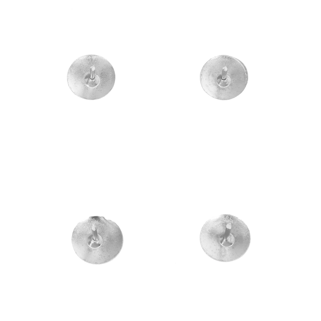 ppyy new 100pcs silver tone corkboard photo push pins thumb tacks in silver push pins