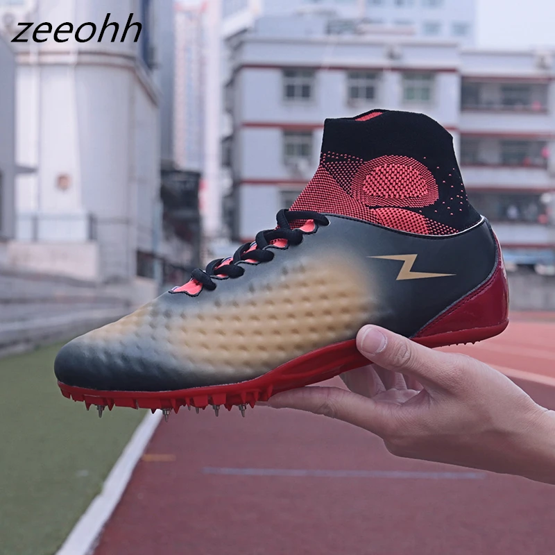 

zeeohh Hot Sell Track & Field Shoes For Men Women Breathable Spikes Running Shoes Comfortable Track Shoes Spikes Sneakers Men