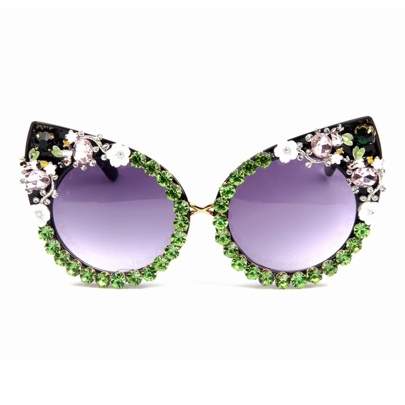 5 дизайн Солнцезащитные очки женские роскошные брендовые солнцезащитные очки со стразами кошачьи глаза солнцезащитные очки Винтажные
