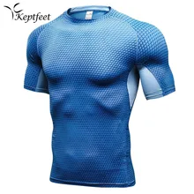 Горячая Человек Спорт сжатия Фитнес Колготки для новорождённых Бег рубашка центр блузка Йога Спортивная Майки для футбола танка человека Футболки для женщин