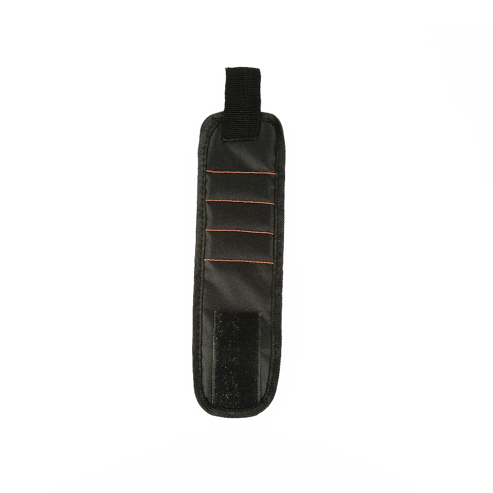 Магниты винты гвозди сверла электрик сумка Магнитный браслет портативный маленький инструмент сумка Магнитный браслет для инструментов - Цвет: Черный