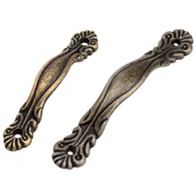 1Pc Antique Bronze Furniture Handles Drawer Door Knobs Jewelry Box Bronze Cabinet Pulls for Cupboard Wooden Vintage Hardware 100pcs 30 18mm antique bronze metal buckles latches catches wooden gift packaging floret jewellery box drawer cabinet door fix