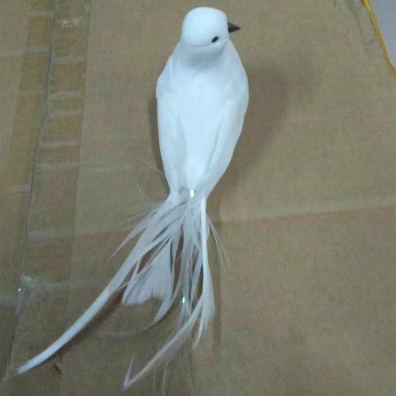 White Feather Bird Home DIY Decoration Party Accessories