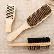 Professional Wood Handle Men Mustache Brushes Comb Double sided Facial Hair Brush Face Beard Shaving Brush Grooming Tool 30pcs