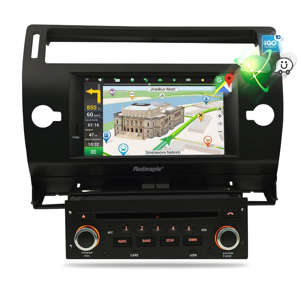 Flash Deal Android 9.0 Touch Screen Car GPS DVD Stereo For Citroen C4 C-Triomphe C-Quatre 2004-2009 Video Radio WIFI FM Multimedia Player 10