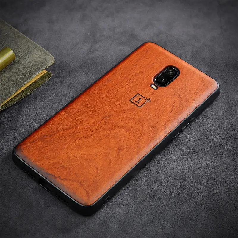 Чехол для Oneplus 6 t,, настоящая древесина, чехол для Oneplus 6 T, палисандр, ТПУ, ударопрочный, задняя крышка, чехол для телефона One plus 6 T, чехол - Цвет: as picture