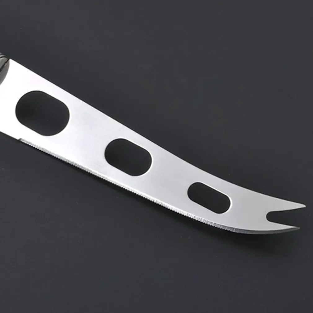 Мини полностью из нержавеющей стали, портативный кухонный нож для хлеба, сыра, внутренний, три отверстия, с двойным заострением, многофункциональный нож, инструмент