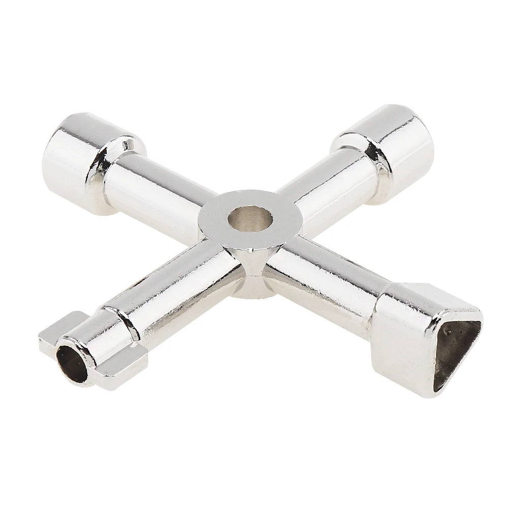 

Multi-function 45 # Steel Key Wrench Cross Triangle Plumber Key Wrench for Electric Control Cabinet Train Elevator