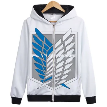 

Free shipping Attack on Titan hoodie Shingeki no Kyojin Legion Cosplay Costume Hoodie Scouting Legion Hooded jacket coat