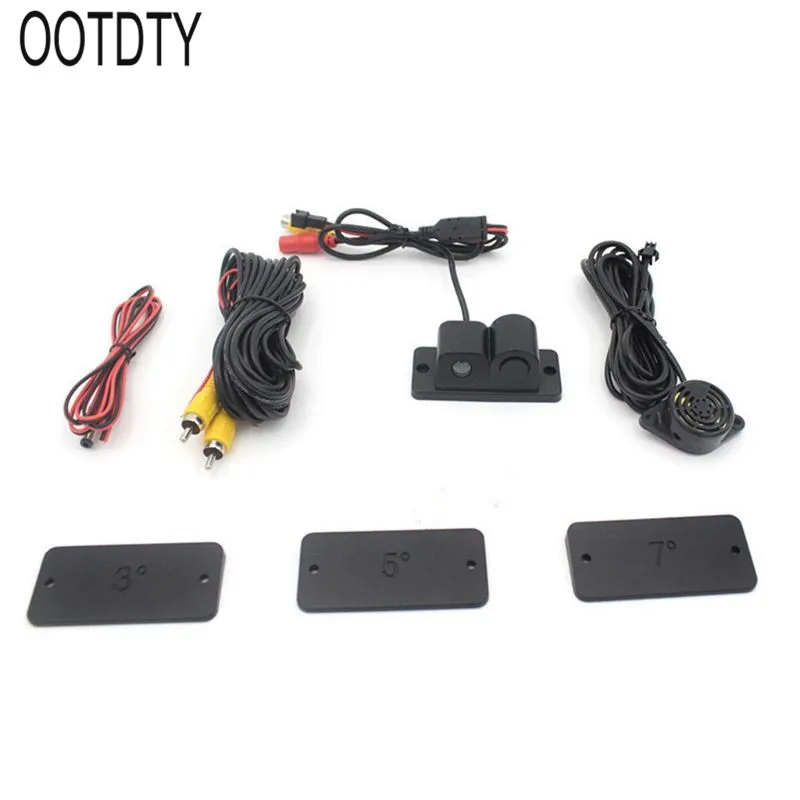 

Car Intelligent Visual Reversing Radar Image Two In One Car Buzzer HD Night Vision Reversing Image Car Radar Camera