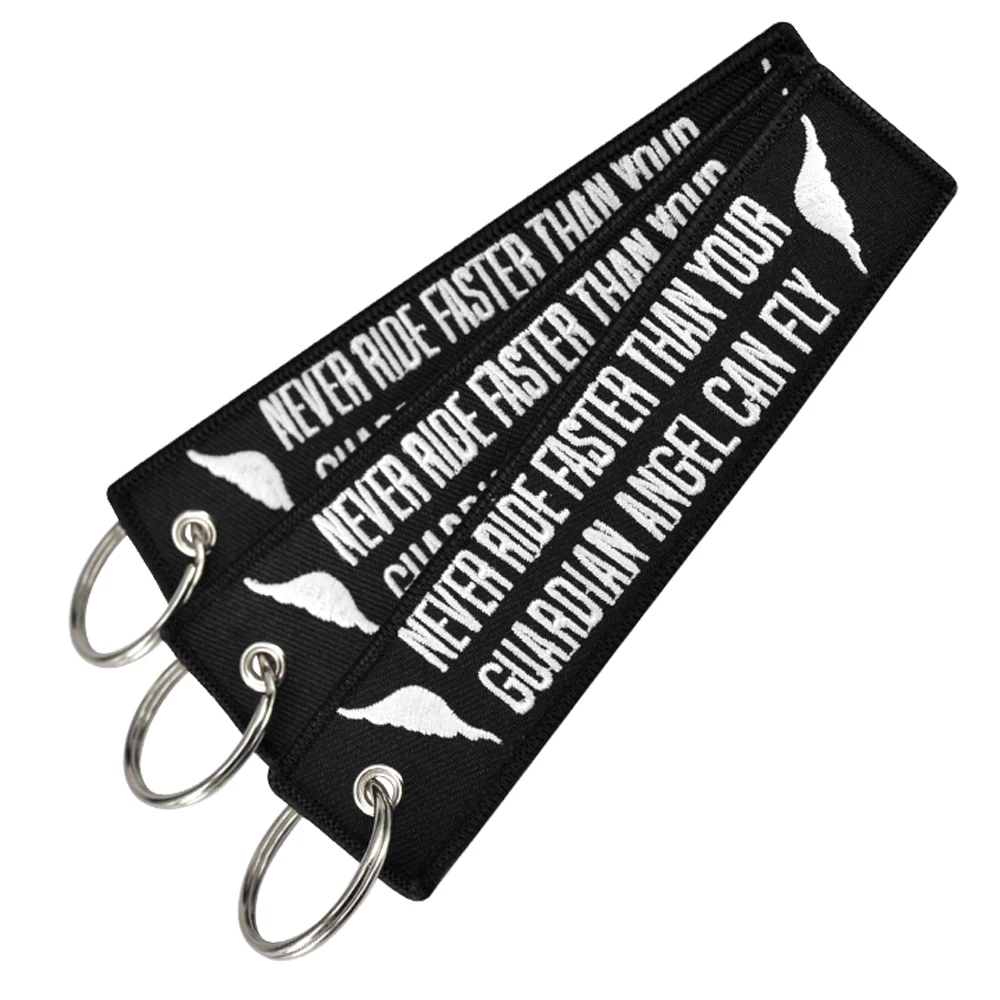 

Motorcycle Keychain for Motorcycles Biker Embroidery Key Fobs OEM Keychain Key Rings Moto Key Shell Lock Motorbike Car Keychain