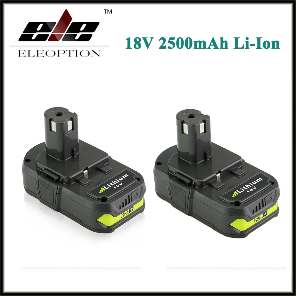 2x 18V 2500mAh Li Ion Rechargeable Battery For Ryobi RB18L25 One Plus for font b power