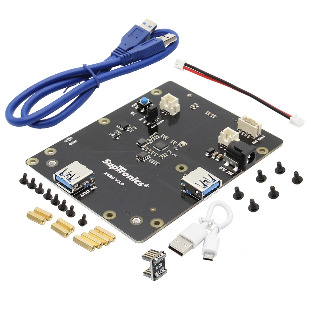 Raspberry Pi X820 V3.0 Expansion Board Supports 4TB 2.5 inch SATA USB 3.0 For Raspberry Pi 3 Model B+, 3B, 2B, B+-in Demo Board Accessories from Computer ...