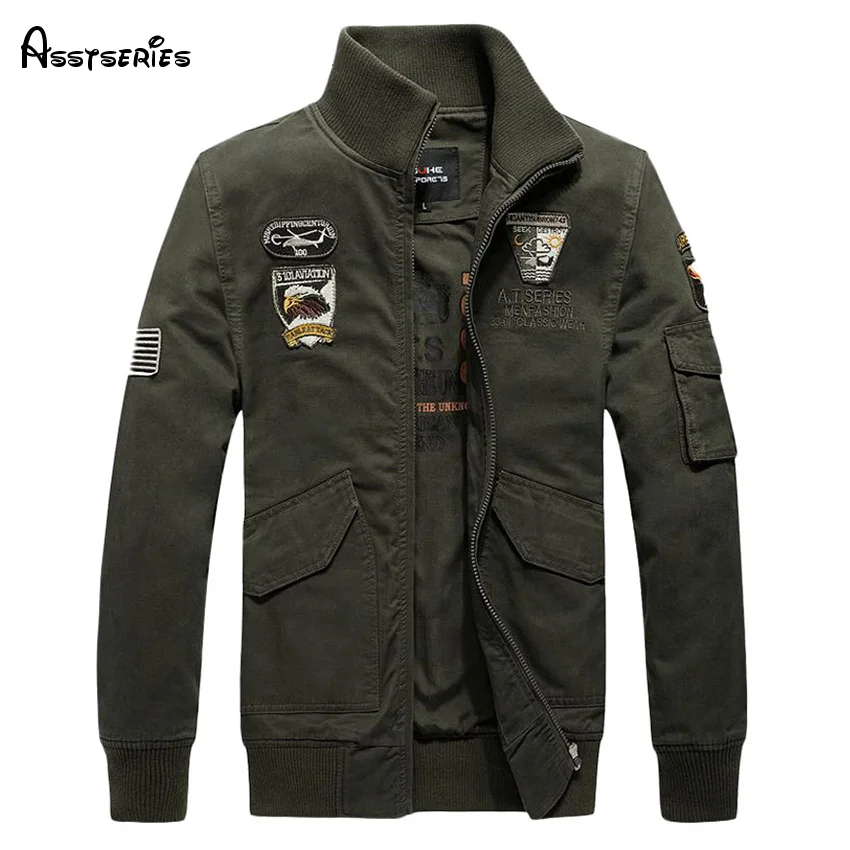 New Fashion Men Army Military Jackets Men Winter Outerwear College