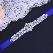 Daimond свадебный пояс Лента Свадебная со стразами серебряные стразы свадебный пояс для невесты аксессуары для невесты JY09F