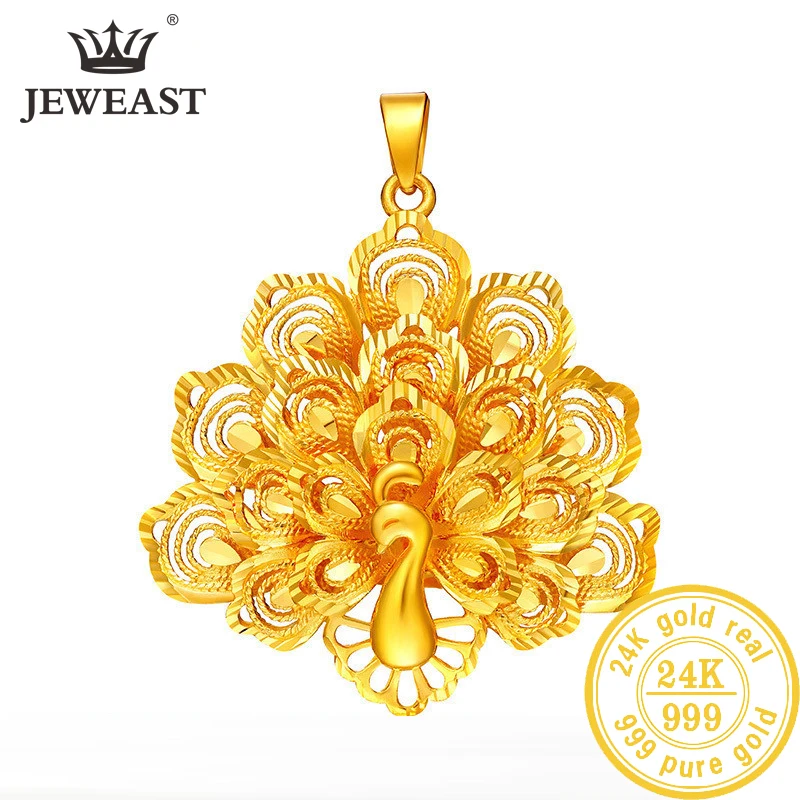 BTSS 24K кулон из чистого золота Real AU 999 Solid Gold Charm красивые модные Classic вечерние Fine Jewelry