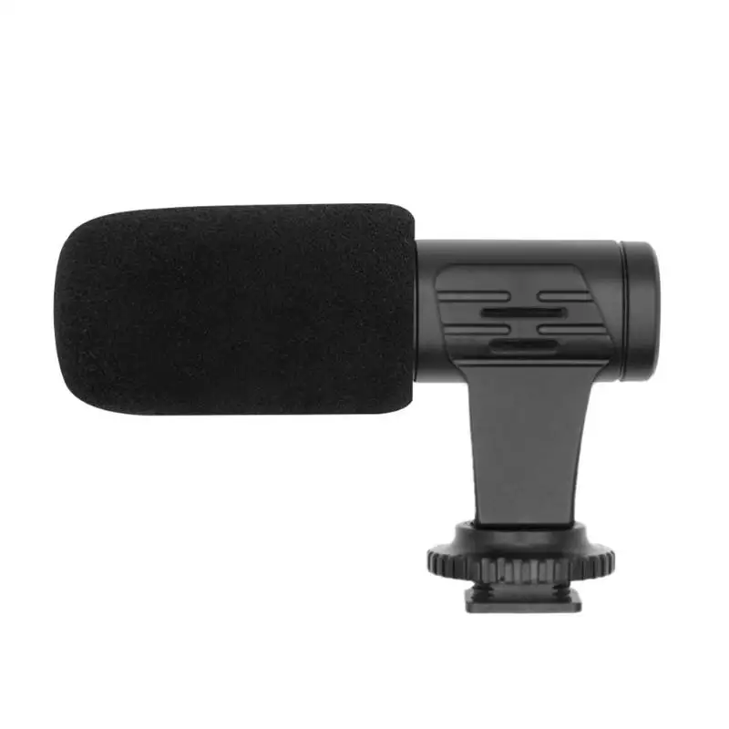 

MIC-06 External Camera Stereo Mobile Phone Microphone Video Recording Mic Portable Handheld Microphones for Report Conference