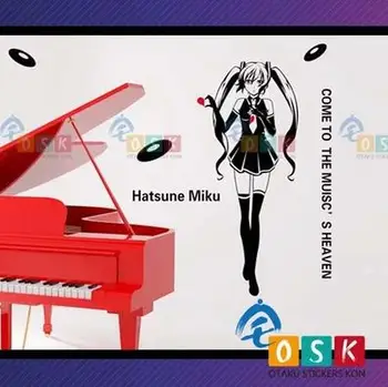 

Hatsune Miku Vinyl Wall Stickers Decal Decor Home Decoration Anime Cartoon Car Sticker