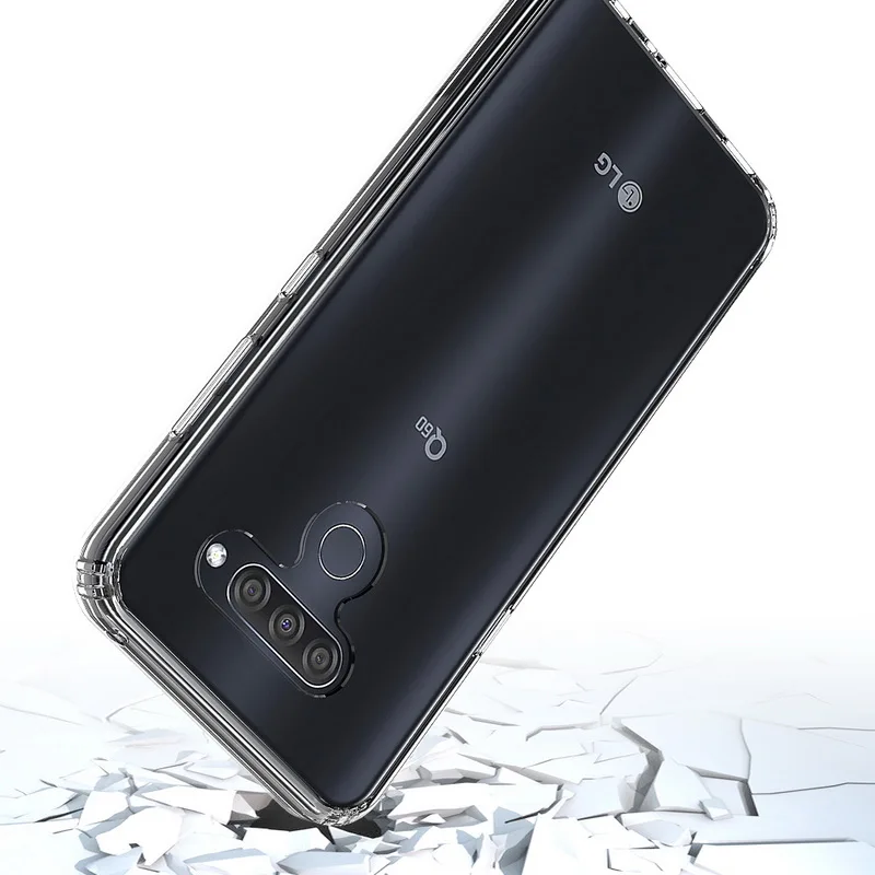 Для LG K50 чехол 6 26 ''Кристальный Гибридный Бампер Hard Acrylic Back Cover For Q60 Q 60 LGQ60
