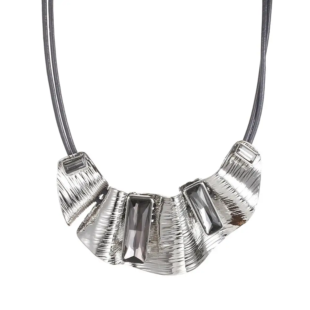 Женское Ожерелье чокер с подвеской в форме гофре|crystal choker necklace|choker fashion necklaceschoker