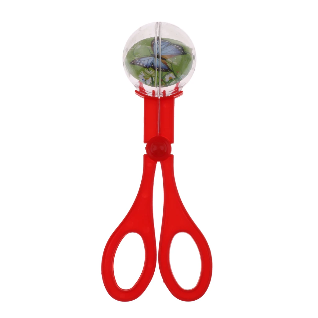 18.5cm Random Color Reptile Terrarium Spider Cricket Insects Catch Clamp Anti Bug Trap Aquarium Litter Feeding Cleaning Tools